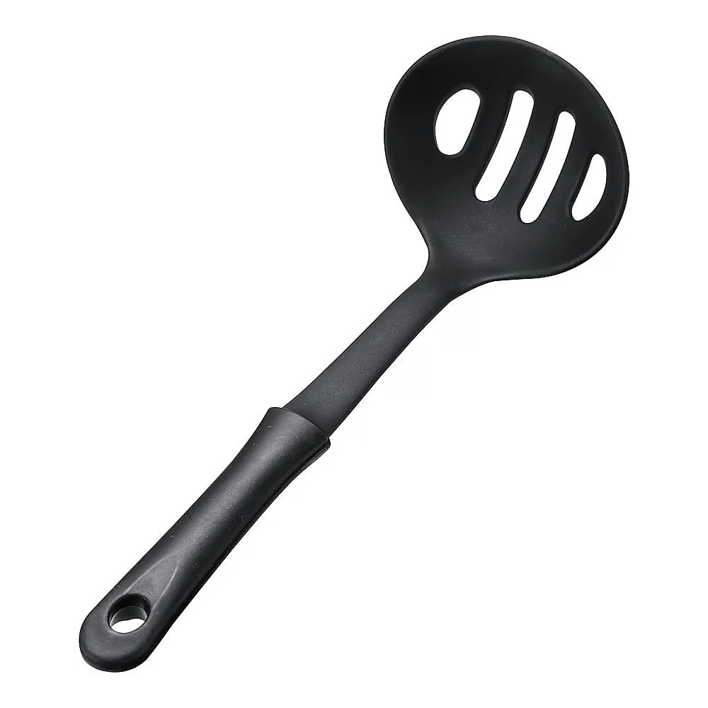 62-6457-21　Mini kitchen nylon perforated ladle black