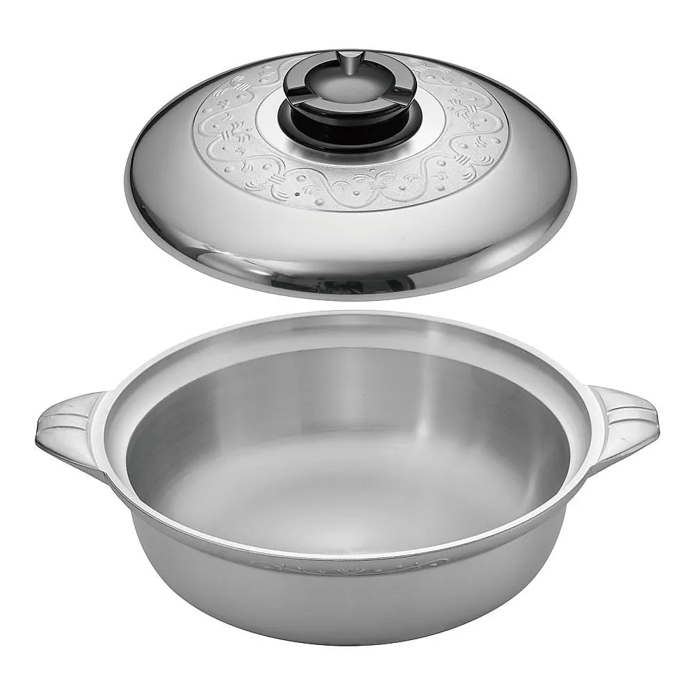 62-6787-42　Aluminum Deluxe Shallow Chili Pot 33 cm