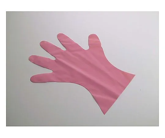 62-6627-56　Color My Just Gloves, 5 Pieces, Squeezed Pink (200 Pieces) L　28