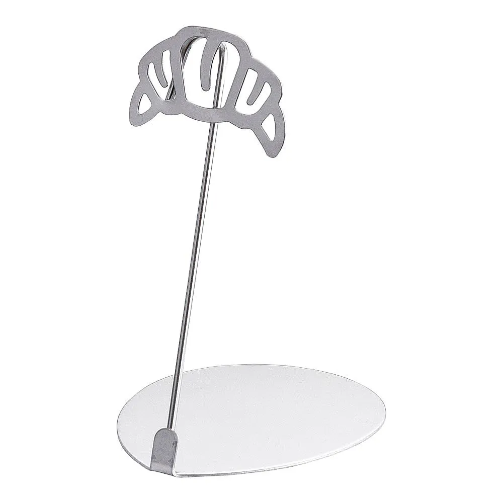 62-6583-12　Bakery's POP stand croissant 10 cm silver