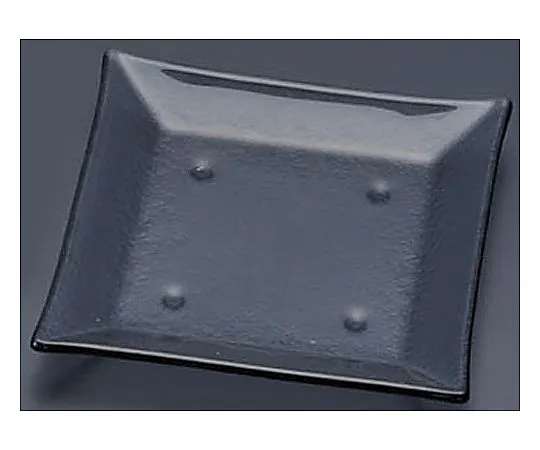 62-6835-66　Tiger Glass Square Plate 185 Gray　163-194-02