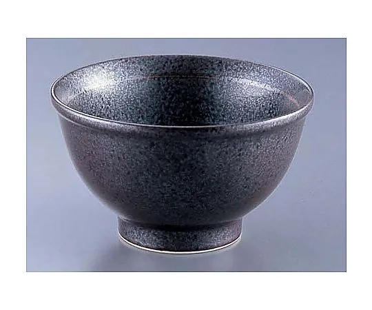 62-6843-95　Black glazed rice bowl　AZ7-3