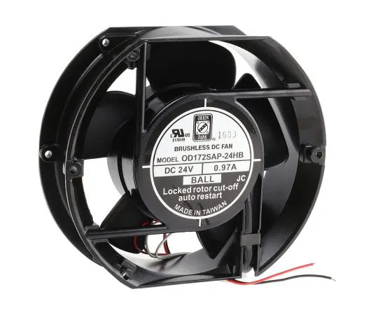 63-7641-61　RS PRO轴向风扇，172 x 51mm, 235cfm,23.3W, 24 V直流　619-6725