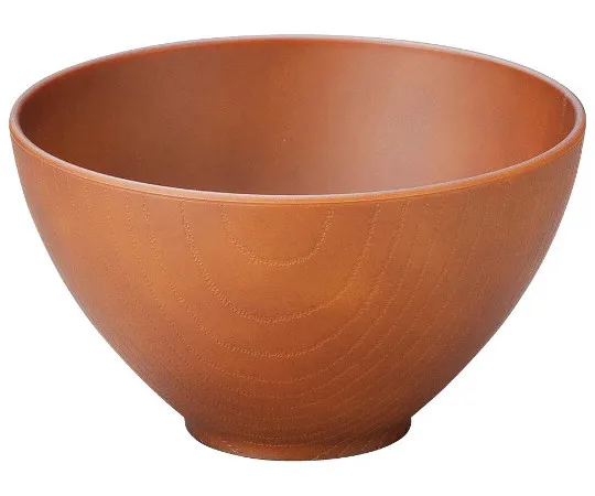 63-7198-27　Heat Resistant 4 Sq Asuka Wood Soup Bowl Total Natural 1001027　6223870