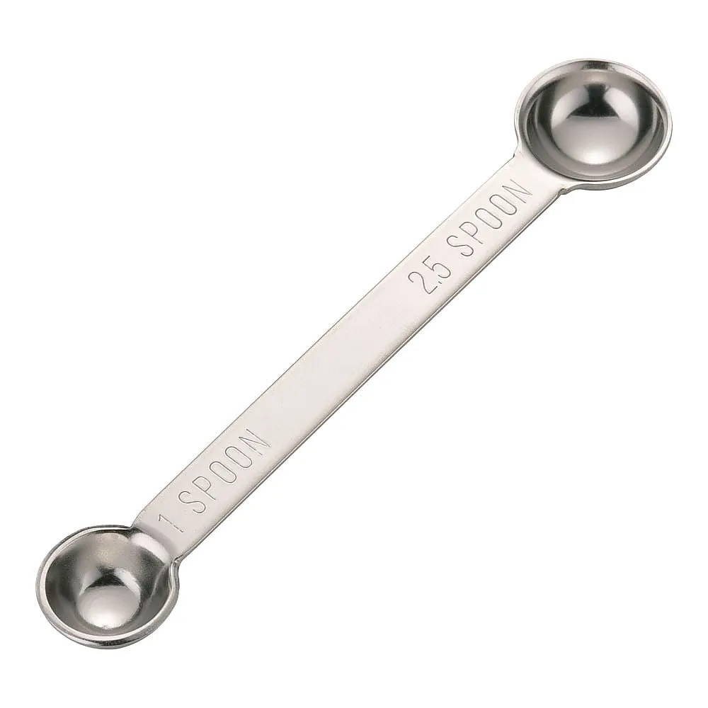 63-5695-36　18-8 Extra Thick Double Measuring Spoon 1-2.5 Spoons　BKI4503