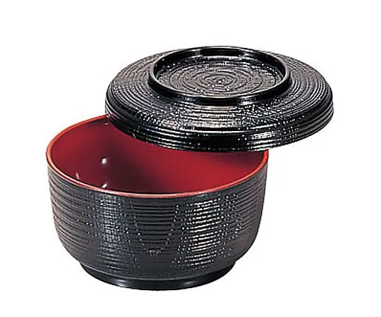 62-6854-21　Wariko Rice Dish Small Kurouchi Vermilion Coating　RHV40