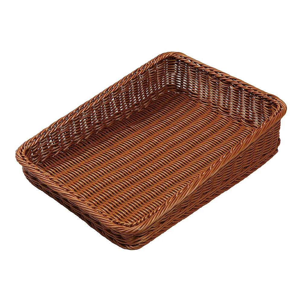 62-6582-42　PP Bakery Basket Diagonal Type 30 Brown　BB-K4030-BR