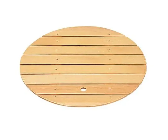62-6676-35　Round Oke Wooden Dish 1-474-6
