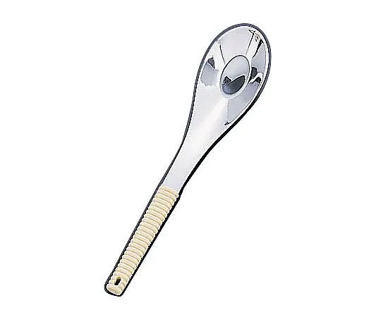 62-6790-43　18-8 Flavor Douraku Chinese Renge Spoon Mini Ivory