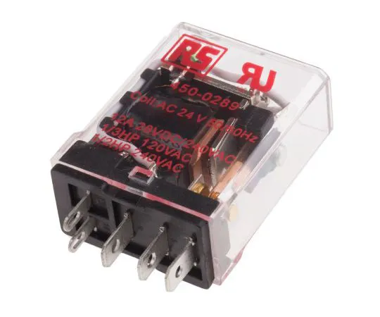63-7551-61　RS PRO SPDT非锁定继电器PCB安装，24V交流线圈，15A　450-0289