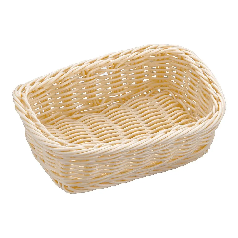 62-6581-70　Resin Basket Square White　91-073A