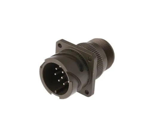 63-7545-58　Amphenol97B系列，10 Way Wall Mount MIL规格圆形连接器收发器，引脚触点，外壳尺寸18。　97B-3100A18-1P