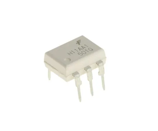 63-7669-99　安森美半导体，H11AA1M交流输入晶体管输出光耦合器，通孔，6针PDIP　H11AA1M