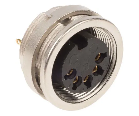 63-7615-12　Lumberg 5极丁插座插座，DIN EN 60529, 60 V acIP68　0304 05