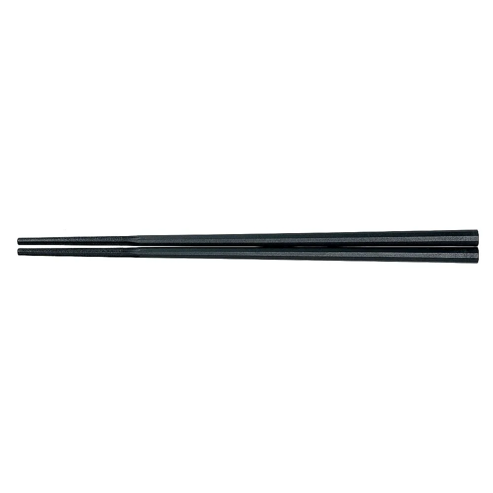 62-6727-67　10 Square Gurumen Chopsticks 21 cm Black　GM-4002