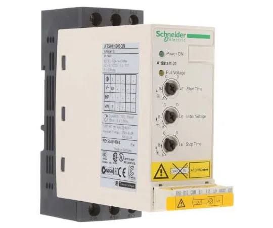 63-7571-42　施耐德电气6 A软起动器ATS01系列，IP20, 2.2 kW, 380→415 V　ATS01N206QN