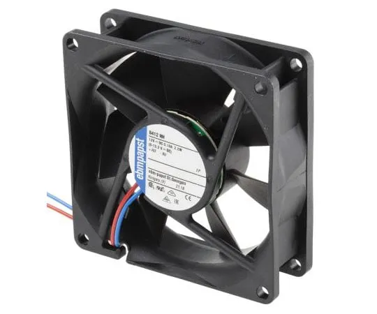 63-7557-78　ebm-papst8400N系列轴向风扇，80 x 80 x 25mm,79m3/h,2.1W, 12 V直流　8412NH
