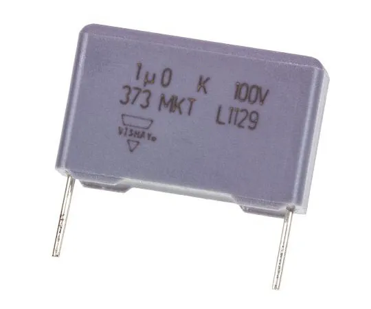 63-7581-36　Vishay 1μF聚酯电容器PET 63 V ac, 100 V dc±10% MKT373,MKT373系列通孔　BFC237323105