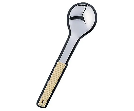 62-6790-21　18-8 Flavor Serving Spoon Hole Free Ivory