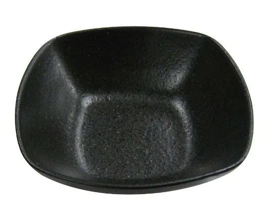 63-7197-43　Tenmoku iron sand square deep ball 17.5 cm　8180110