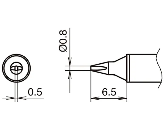 68-2220-60　Trowel Tip 0.8D Type 350°C For FX-1001　T31B-03D08