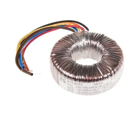 63-7670-69　2输出环形变压器，80VA,2×12V交流变压器　671-8978