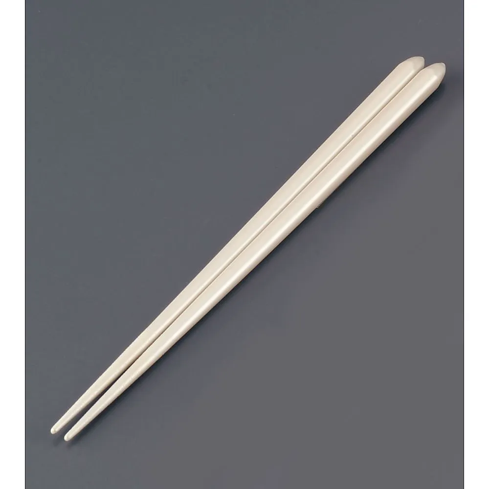 62-6727-55　Wooden Bridal Chopsticks (Pack of 5) Pearl White
