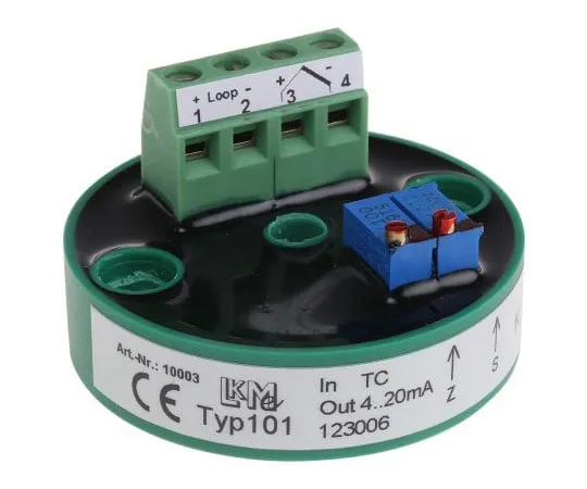 63-7511-85　热电偶K型温度变送器，24 V -25→+85°C　LKM 101/K1