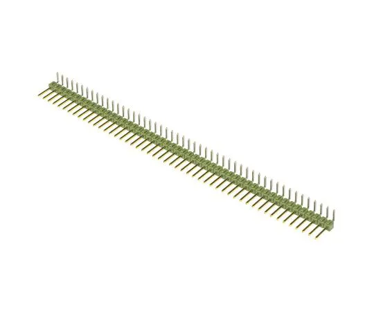 63-7576-85　TE Connectivity AMPMODU MOD II, 50 Way, 1 Row, Right Angle Pin Header　5-826631-0