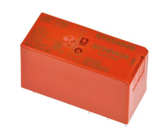 63-7679-49　TEConnectivityRT2DPDT非锁定继电器PCB安装，48V直流线圈，8A　RT424048