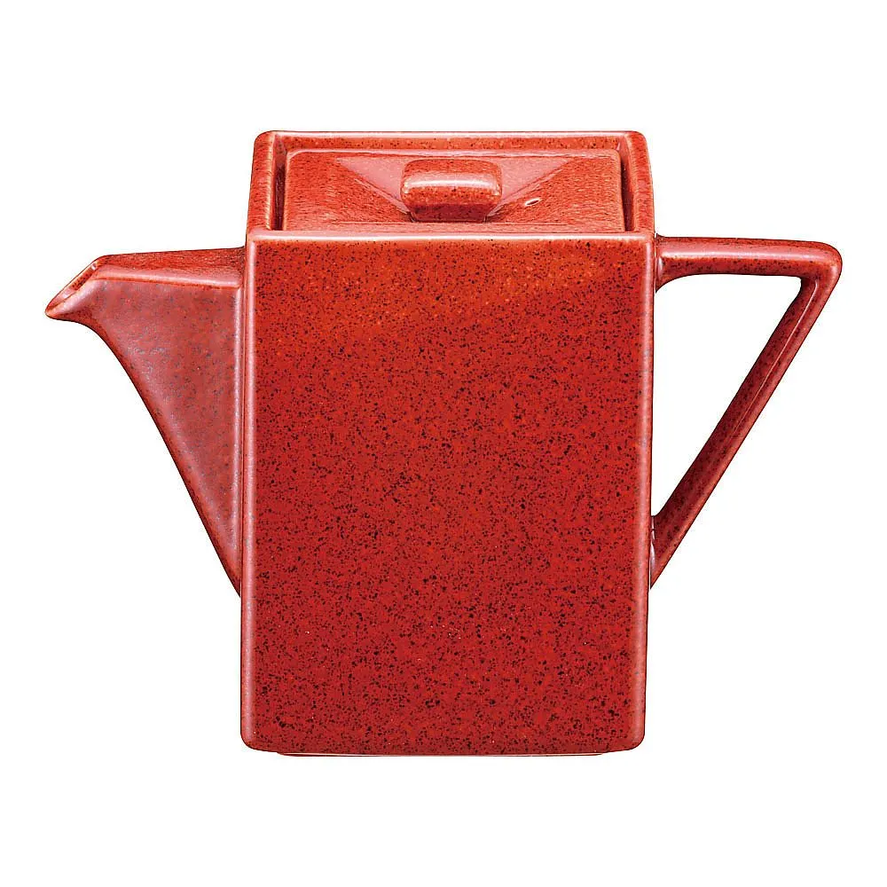 62-6788-70　Large Persimmon Glaze Stack with Square Dash　T03-182
