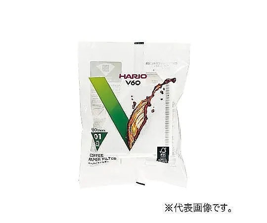 67-8129-67　Paper Filter for Hario V60 (100 Pieces) 142 x 100 mm　VCF-01-100W