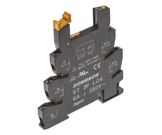 63-7680-30　TE连接继电器插座，24V直流电源用于SNR系列　ST3FLC4