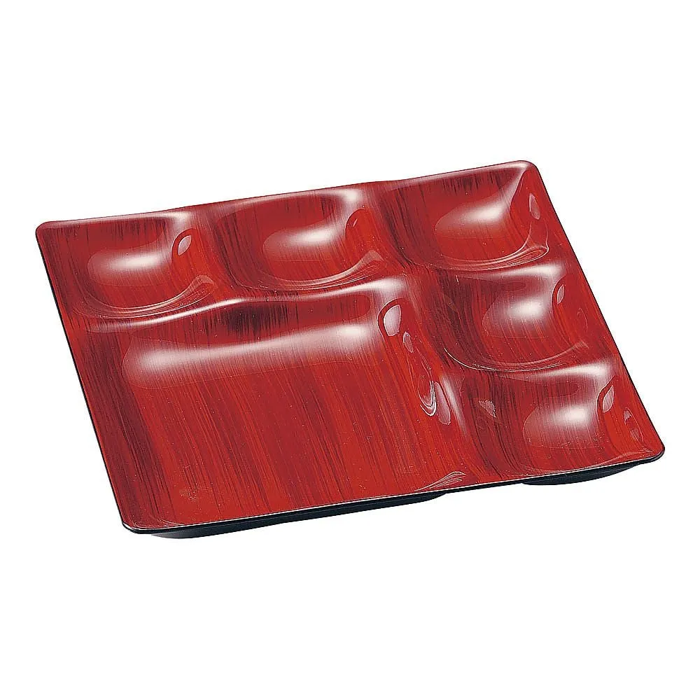 62-6853-13　Vegas Plate Red Brown Brushings　M-22-46