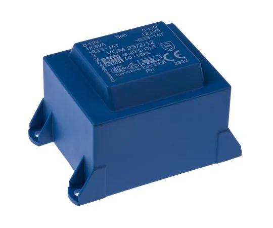 63-7500-61　12V交流2孔PCB变压器输出，25VA　VCM 25/2/12