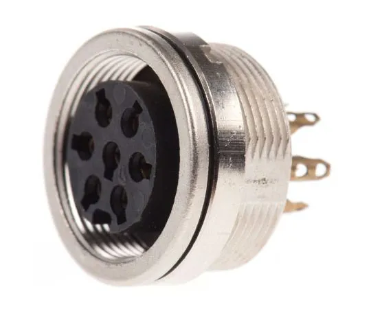 63-7615-69　Lumberg 7极顶插座，DIN EN 60529, 5A, 250 V acIP68　0304 07