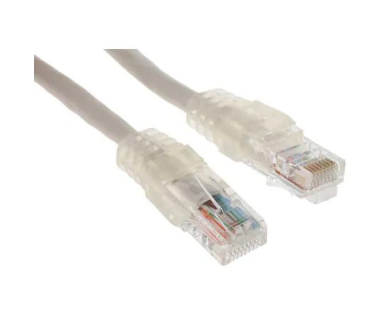 63-7508-48　取消选择被遗忘的灰色Cat5电缆U/UTP,5m公转RJ45/公转RJ45　SPE190715