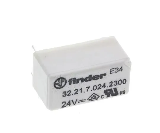 63-7584-37　Finder32系列SPNO非锁定继电器PCB安装，24V直流线圈，6A　32.21.7.024.2300