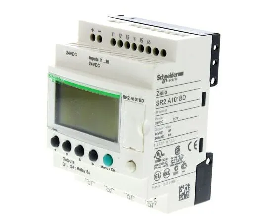63-7565-42　施耐德电气Zelio逻辑模块，24 V直流继电器，6倍输入，4倍输出显示　SR2A101BD