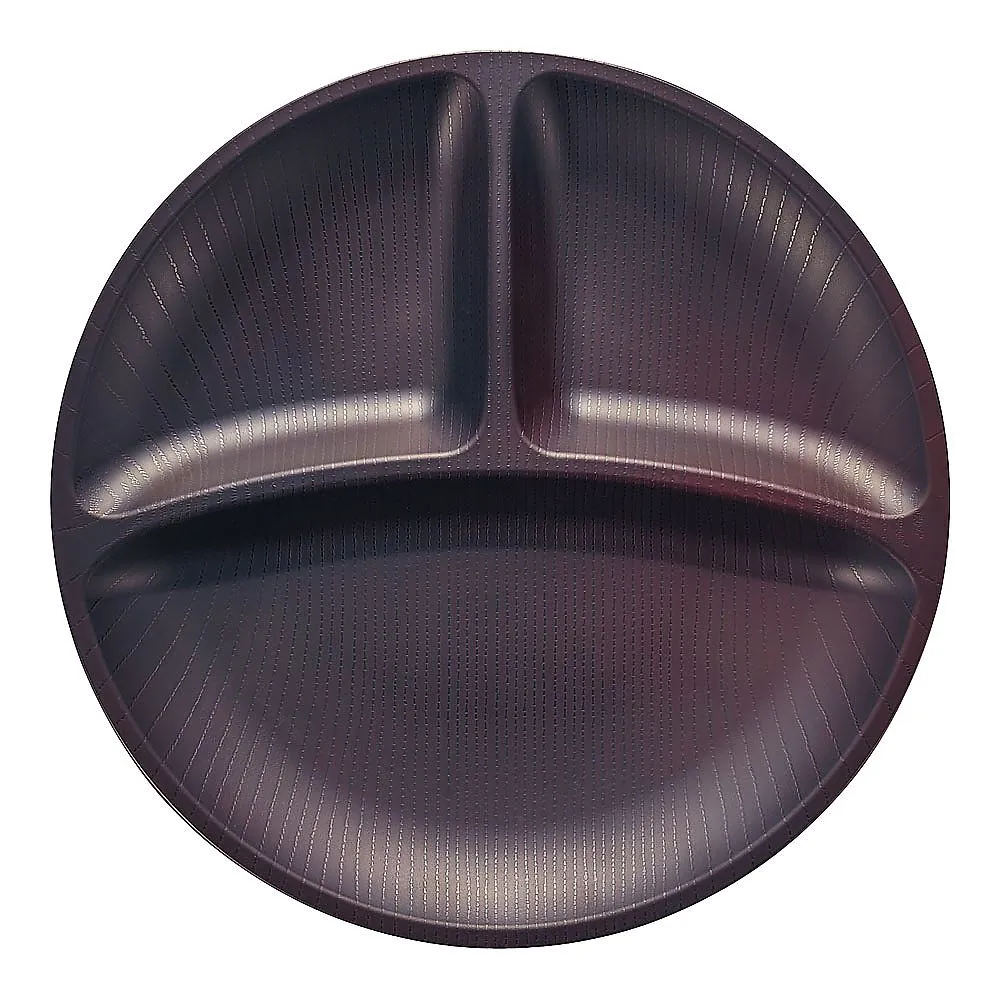 62-6852-27　Wallna 3 Pieces Partition Plate 25 cm Dark Brown