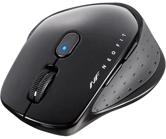 65-9224-79　Wireless BlueLED 5 Button NEOFIT Mouse M Size Black　BSMBW510MBK