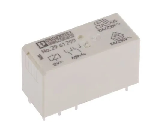 63-7596-23　PhoenixContactREL-MR-12DC/21-21AUDPDT非锁定继电器PCB安装，12V直流线圈，50mA　2961299