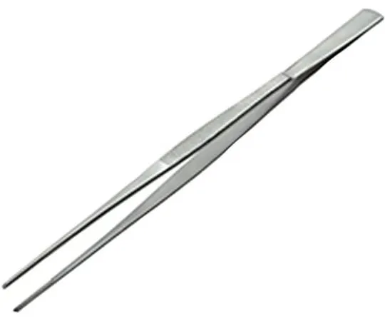 63-2916-39　Stainless Steel Tweezers Serrated 300 mm Straight　158