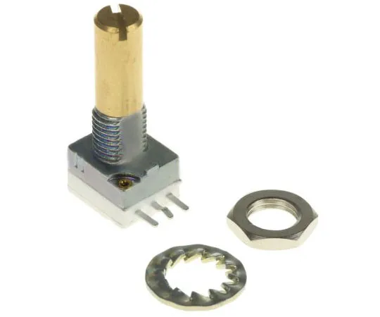 63-7593-93　Vishay1钢旋转导电塑料电位器，直径6毫米。轴，1kΩ，±20%，0.1W,线性P9A1R100FISX1102MA　P9A1R100FISX1102MA
