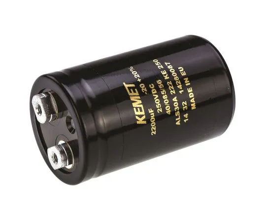63-7516-73　凯美特2200μF250V直流电解铝电容器，底盘安装51 x 82mm+85°C 51mm 82mm　ALS30A222KE250