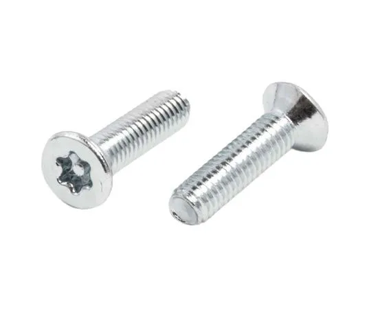 63-7573-87　光亮镀锌扁钢防夹安全螺丝，M3×12mm　482-8133