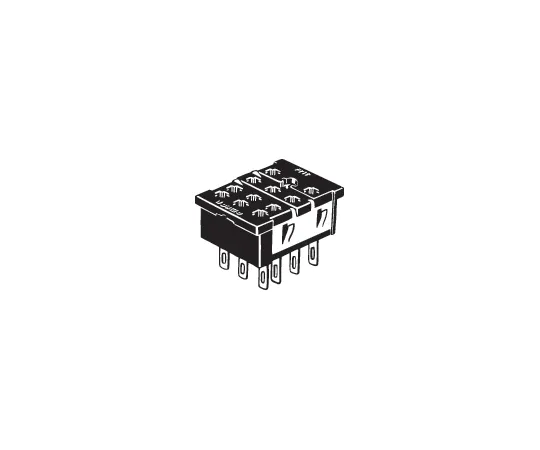 65-2777-14　通用插座矩形插座PY (背面连接) 10个　PY11FORMY