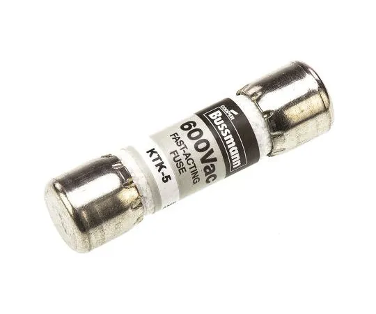 63-7558-84　Cooper Bussmann, 5A三聚氰胺墨盒保险丝，10 x 38mm,速度F　KTK-5
