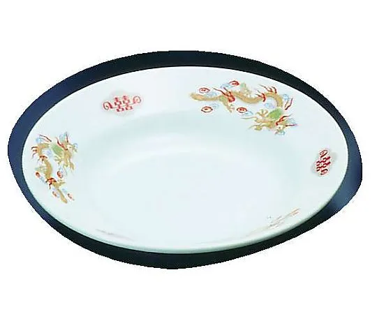 62-6847-66　Pottery "Kinsairyu" soup plate 8 inches　R-11