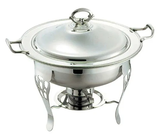63-7162-44　SW 18-8 Same Pattern Round Outer Pot for Tubing Dish 10 inch　3978700